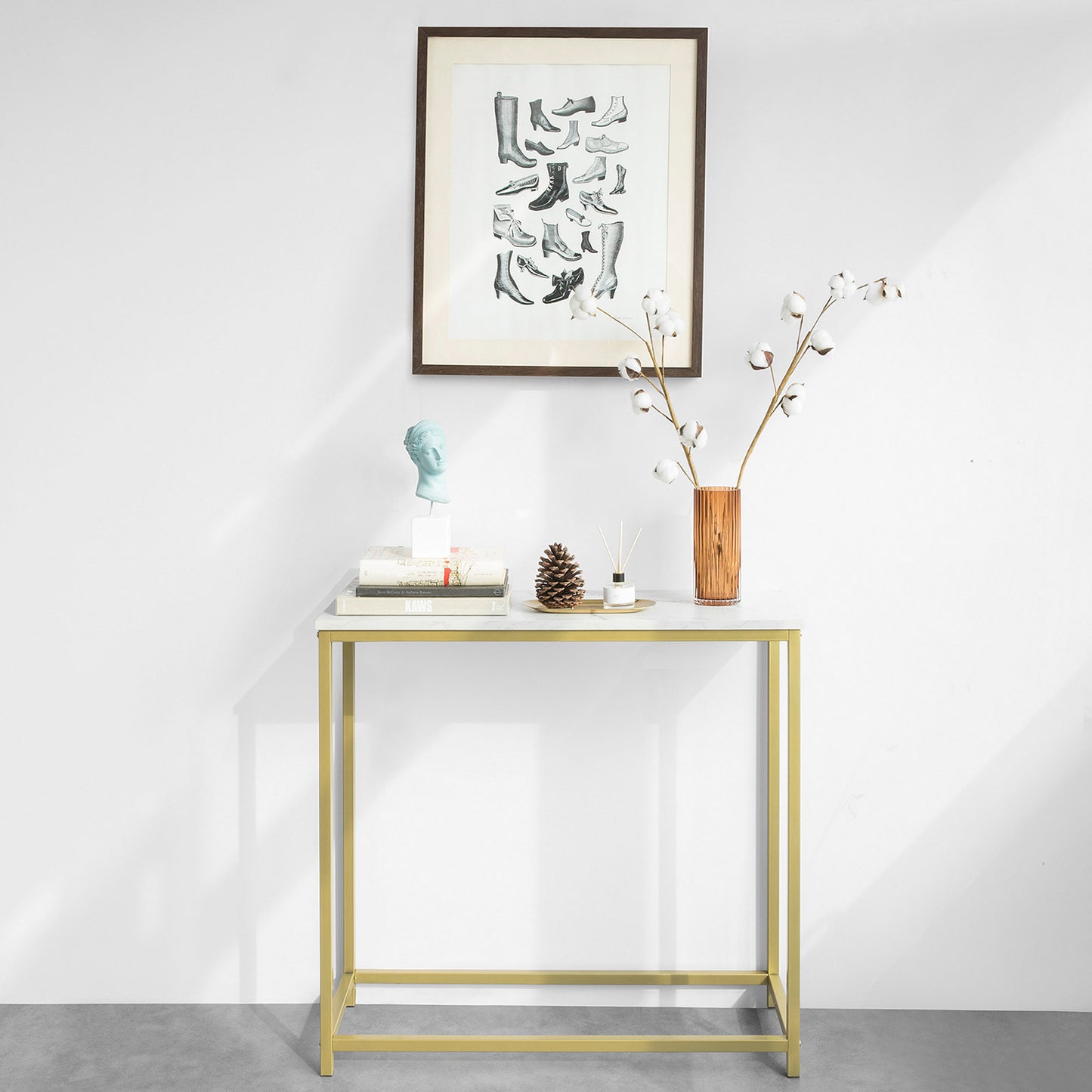 SoBuy FSB29-G Gold Console Table Side Table End Table Hallway Table Living Room Table