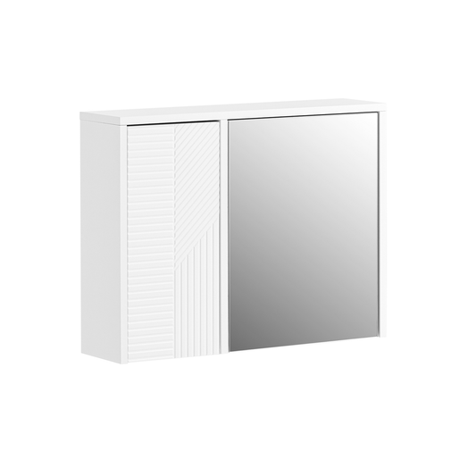 SoBuy Double Doors Bathroom Wall Cabinet, Mirrored Storage Cabinet Unit