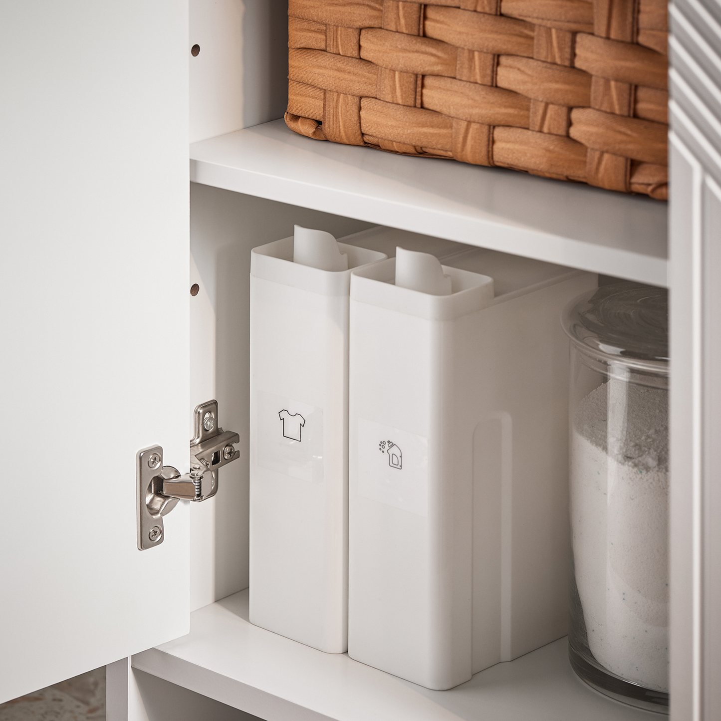 SoBuy Modern Under Sink Bathroom Storage Cabinet with Double Shutter Doors