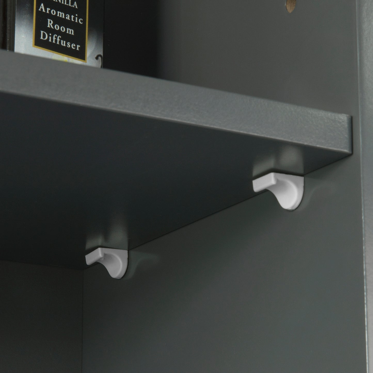 SoBuy Wall Mounted Single Door Bathroom Storage Cabinet Medicine Cabinet (Grey)