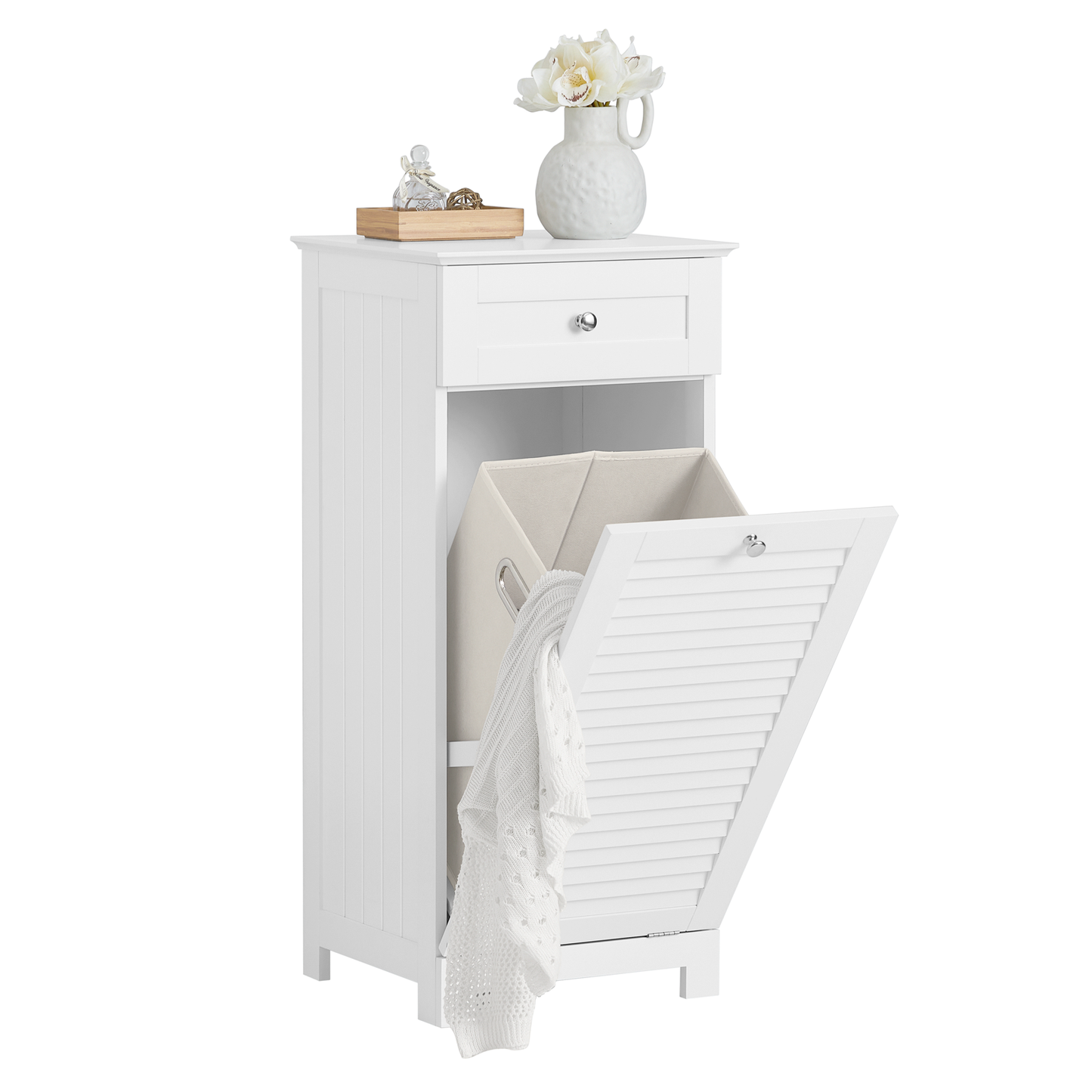 SoBuy Bathroom Laundry Basket Laundry Cabinet Bathroom Storage Cabinet