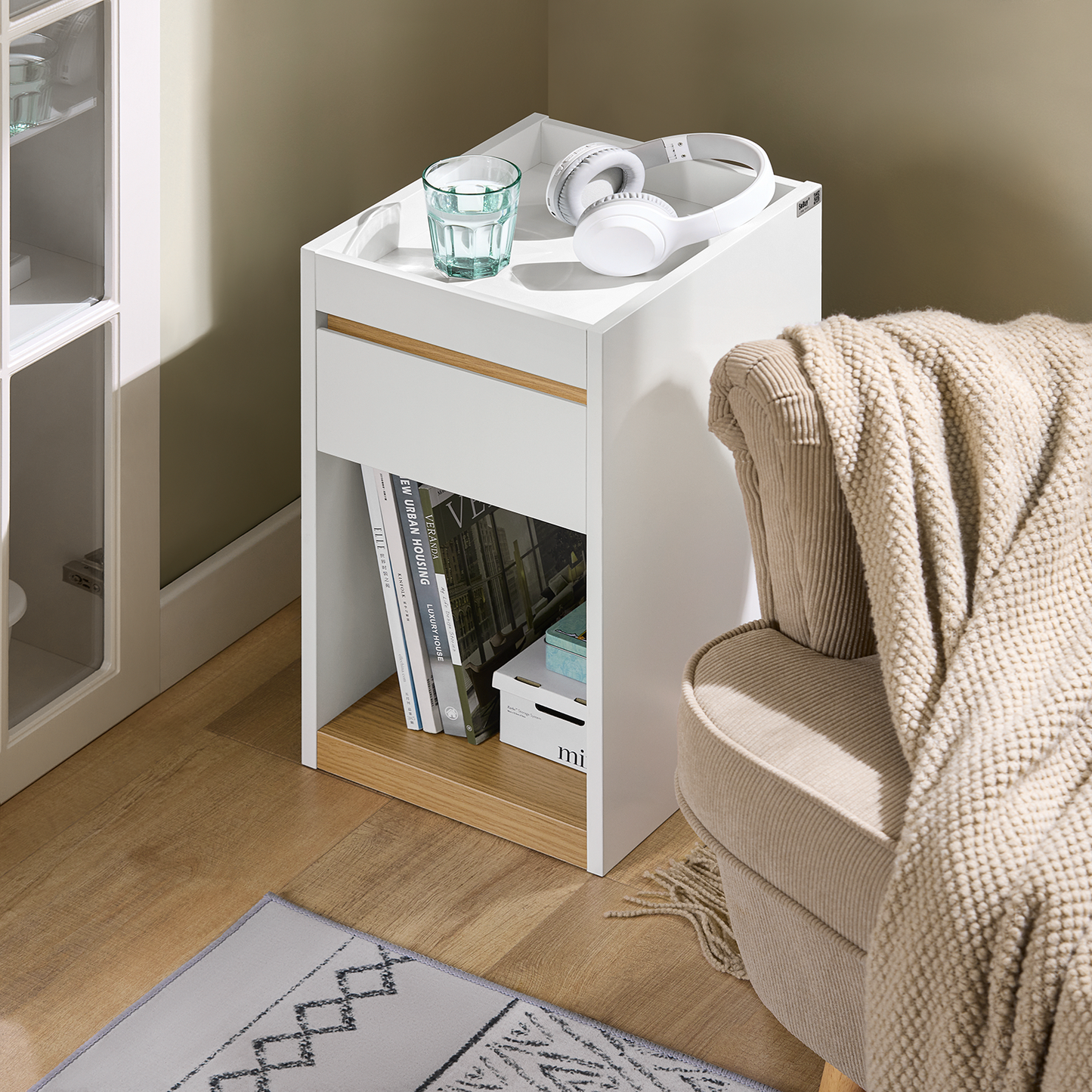 SoBuy Bedside Table Nightstand Side Table End Table Sofa Table