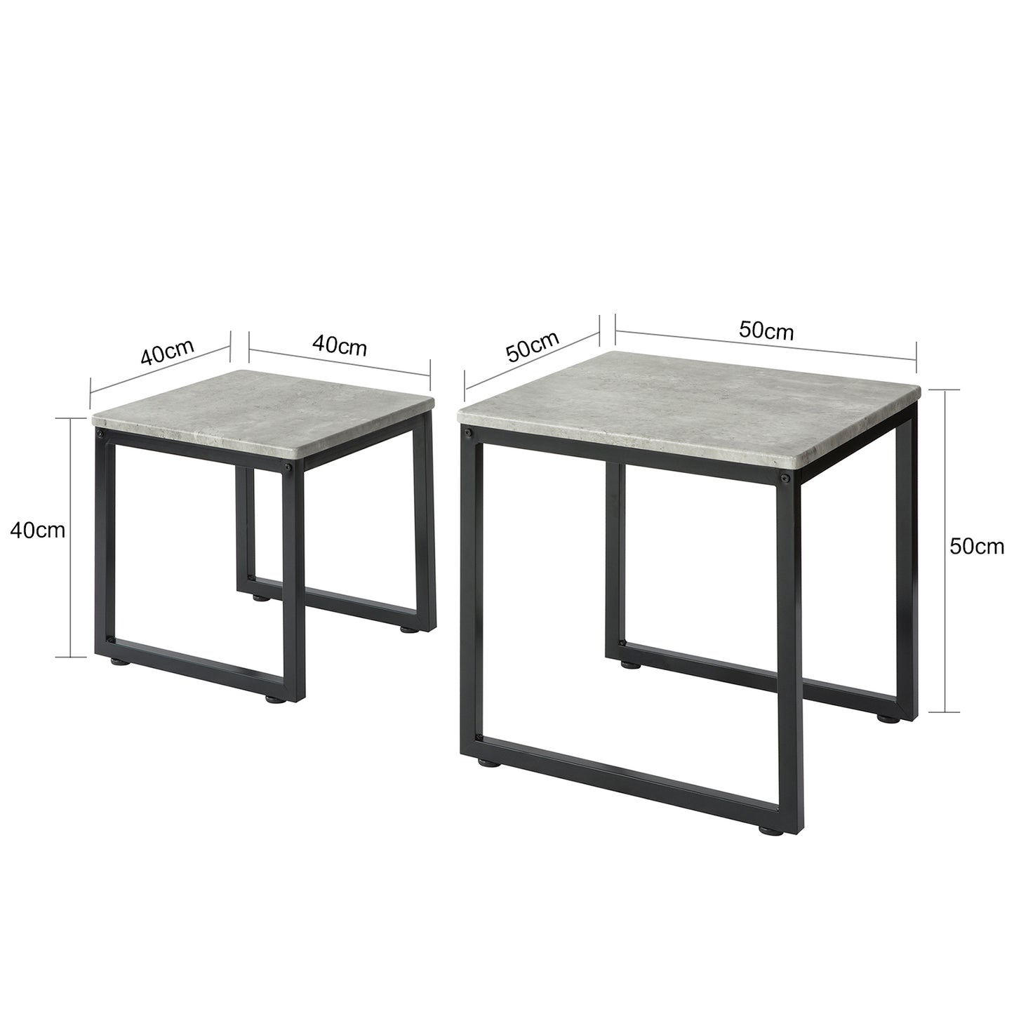 SoBuy Coffee Tables, Nesting Tables, Set of 2, Side Tables