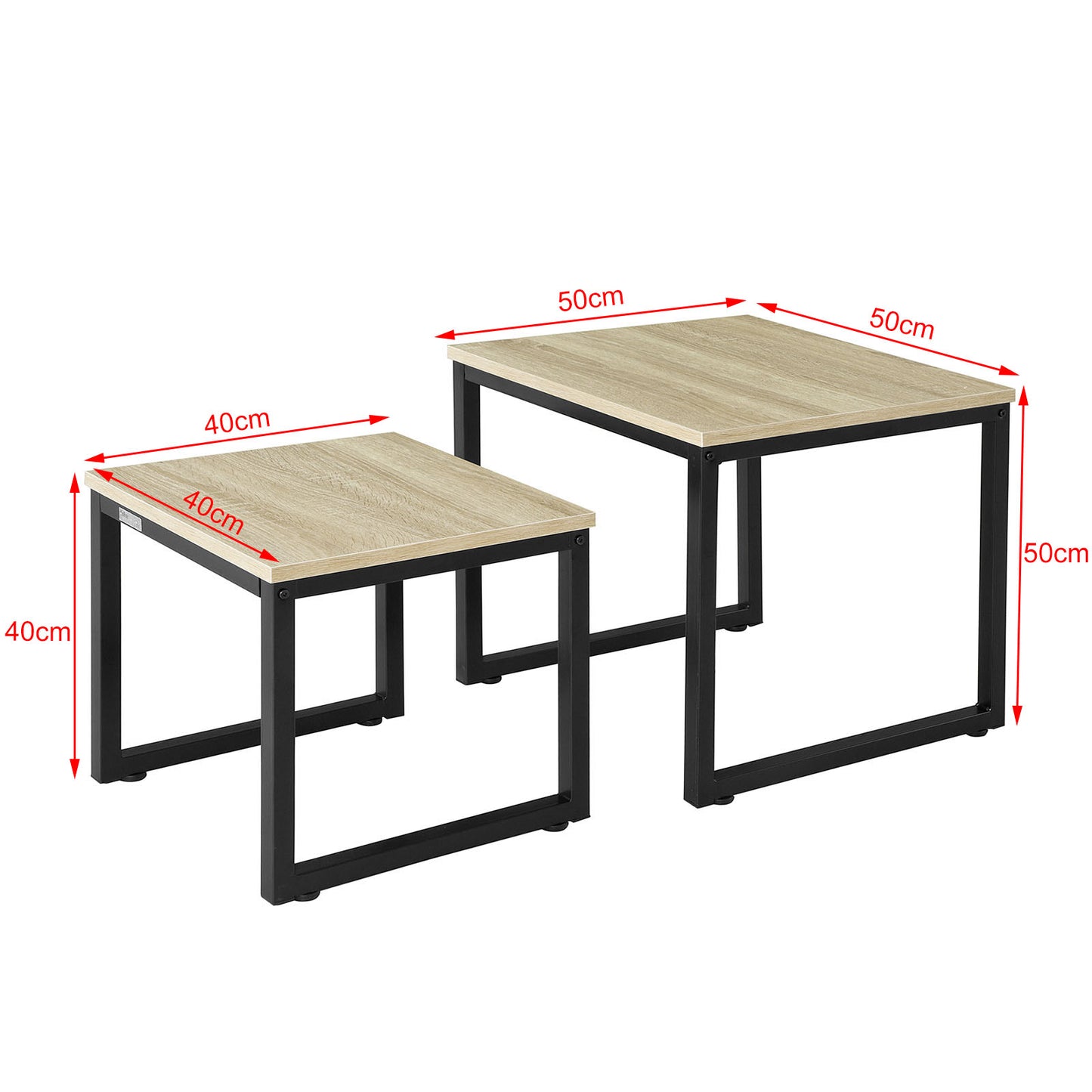 SoBuy Coffee Tables, Nesting Tables, Set of 2, Side Tables