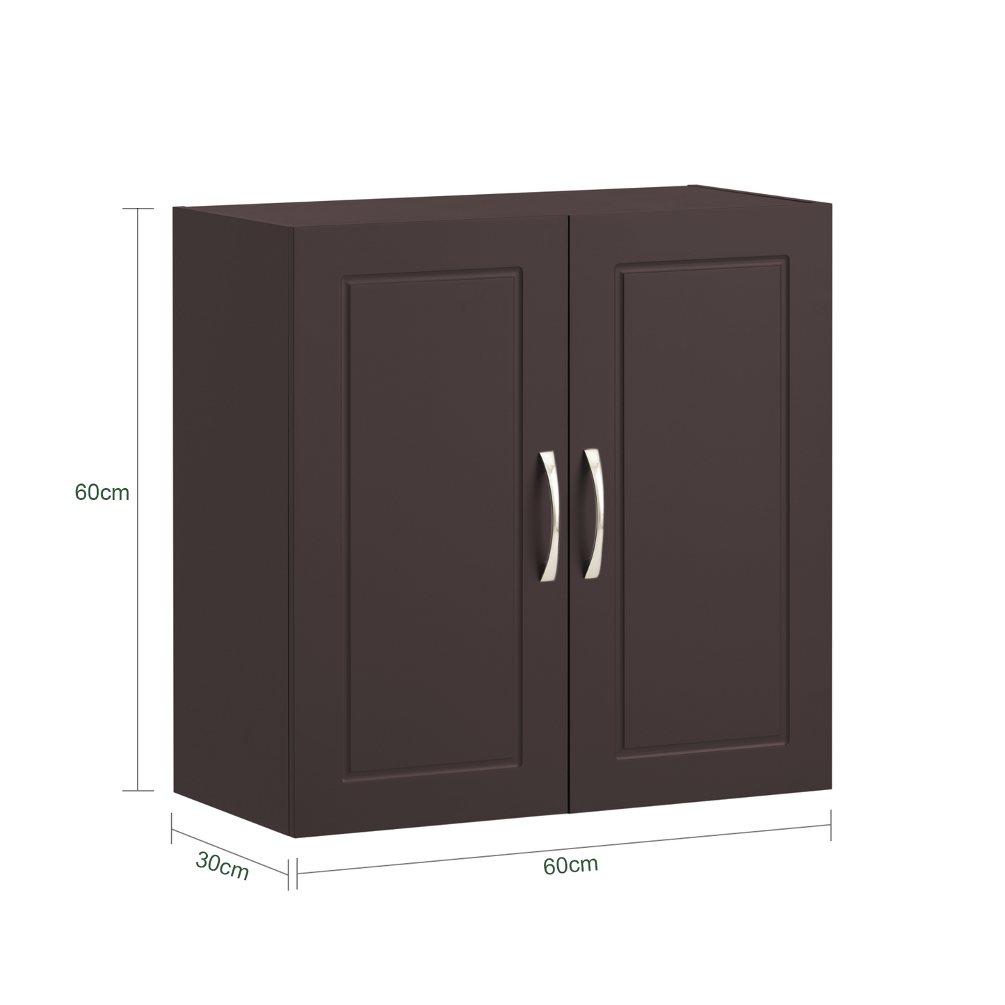 SoBuy Double Doors Home Kitchen Bathroom Wall Cabinet Wall Storage Cabinet Unit