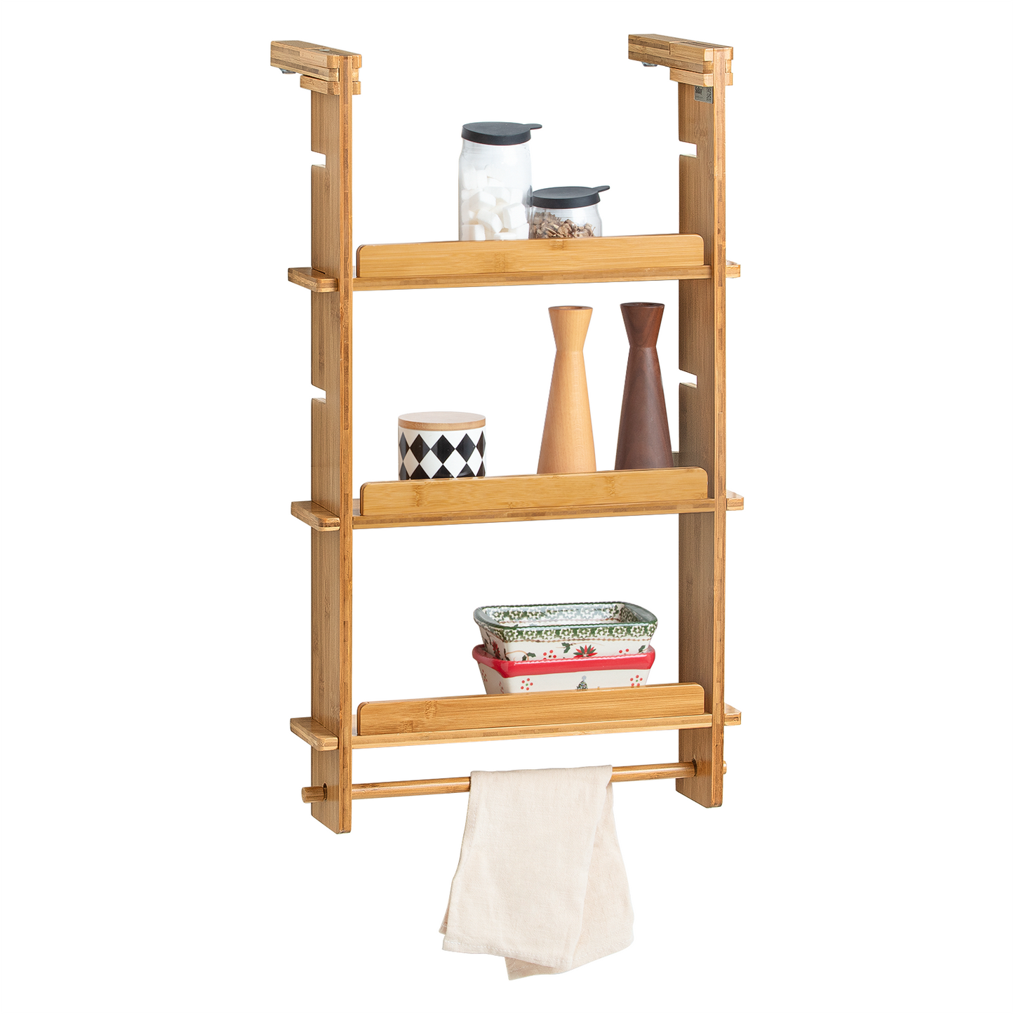 SoBuy Adjustable Kitchen Spice Jars Hanging Storage Racks Shelf