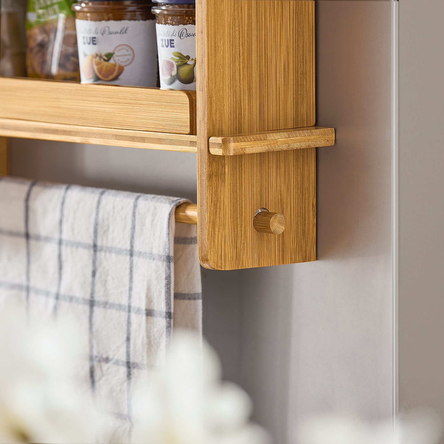 SoBuy Adjustable Kitchen Spice Jars Hanging Storage Racks Shelf